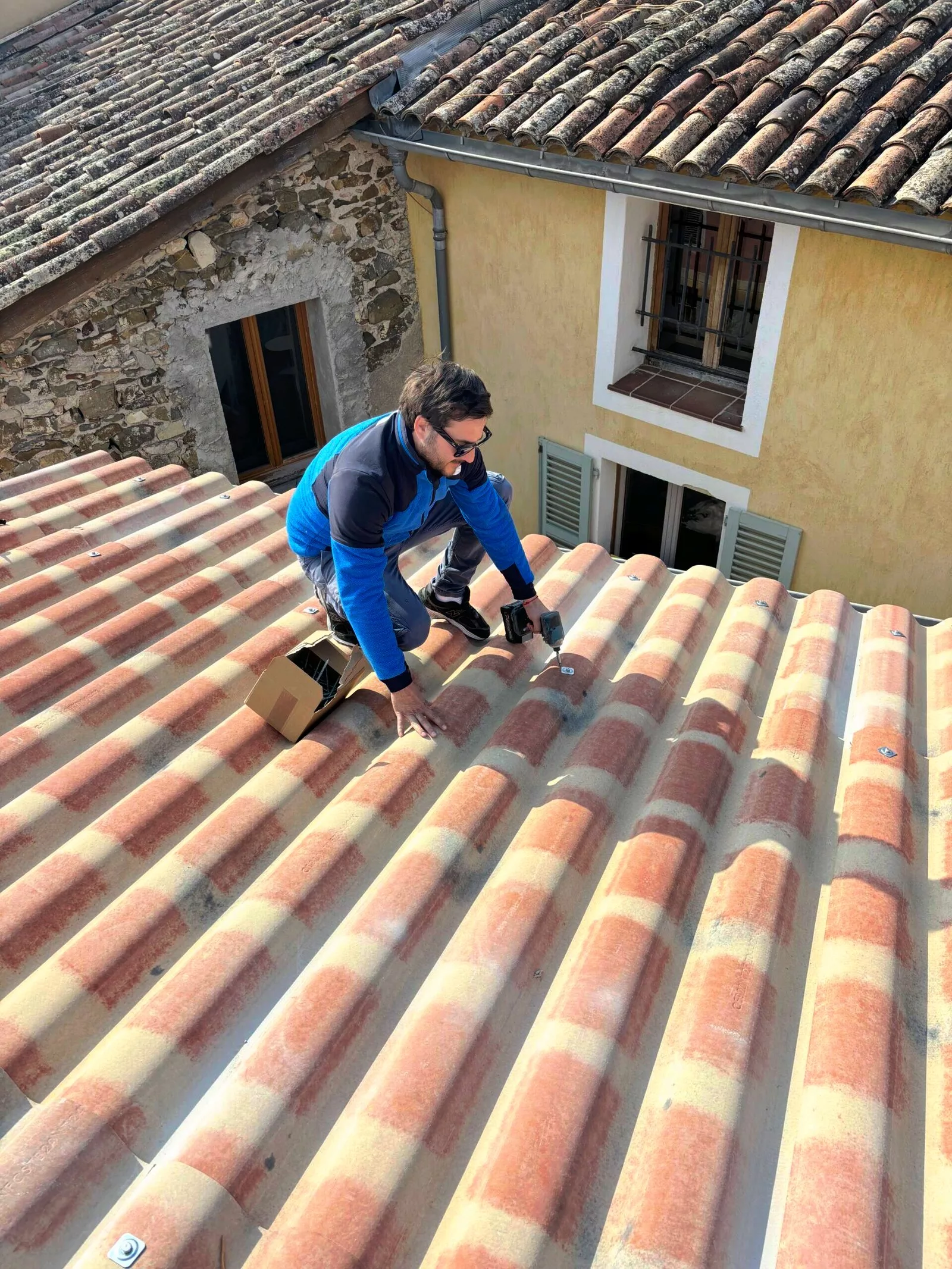 Toiture d’une maison à Vandœuvres