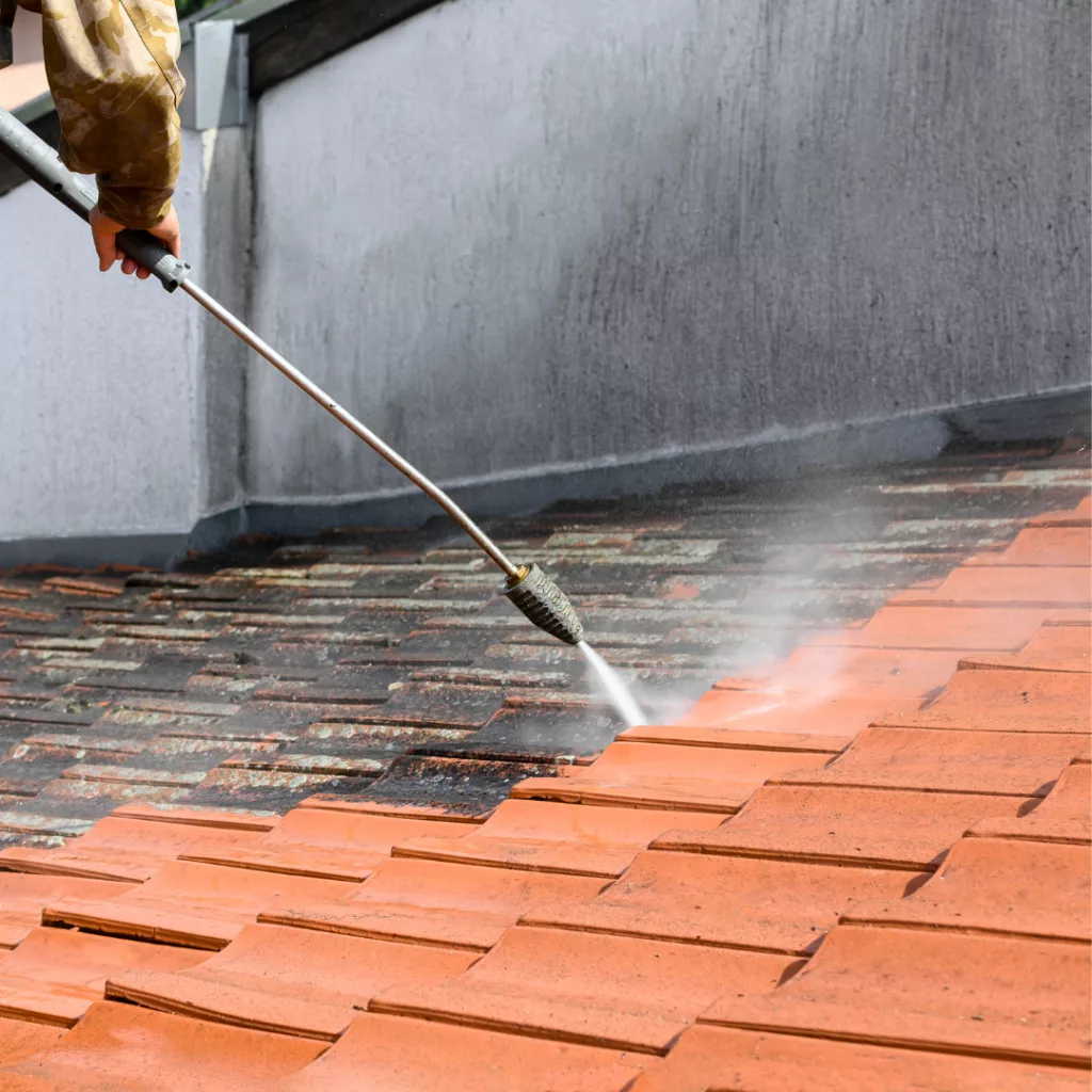 Toiture avant et après démoussage