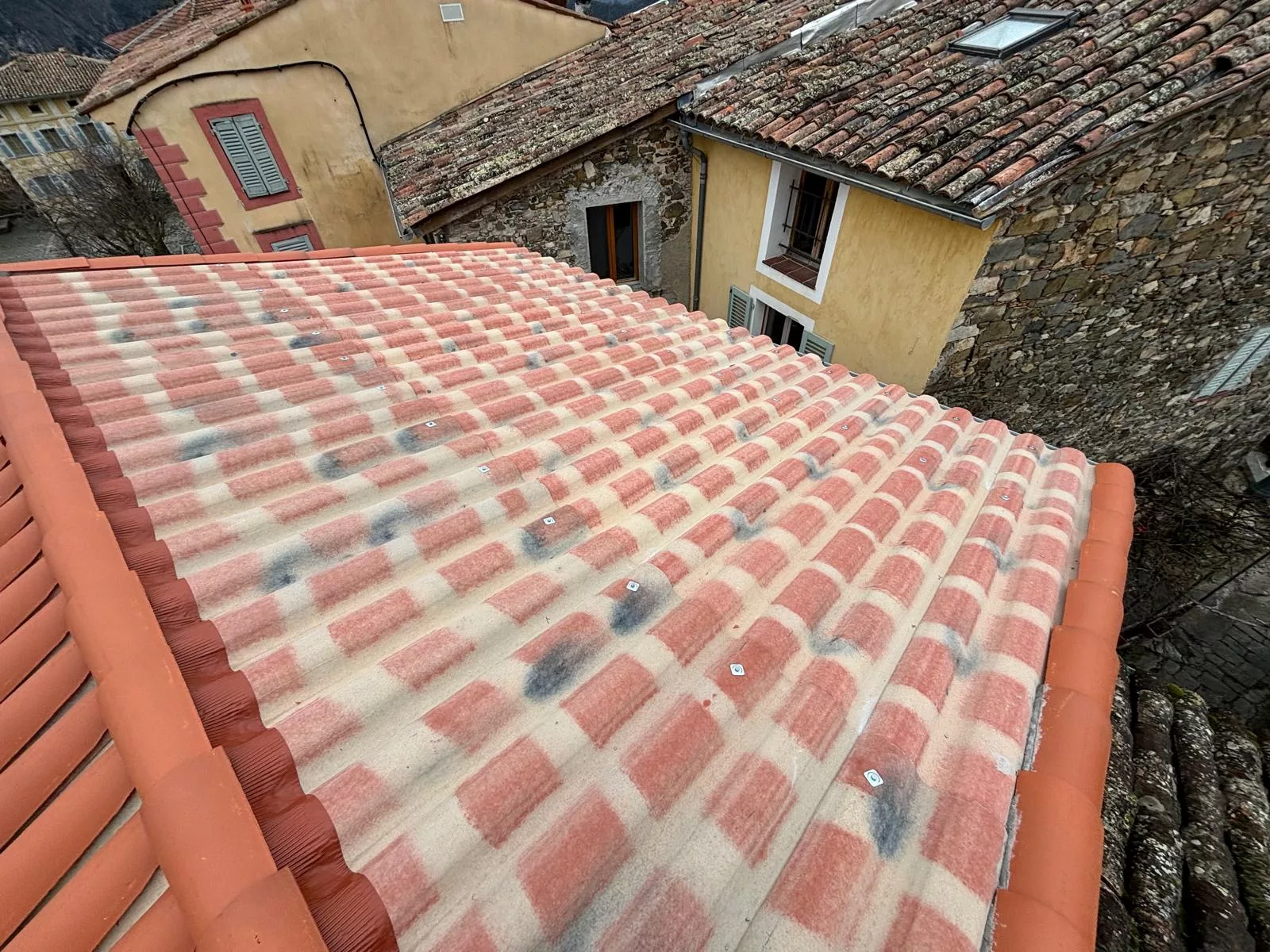 Toiture d’une maison à Chêne-Bougeries
